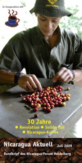 Titelseite Nicaragua Aktuell zu Kaffee